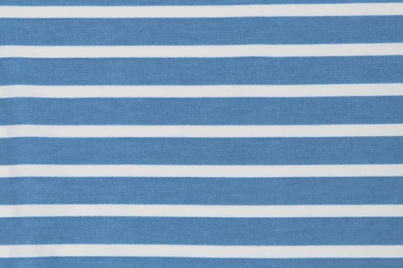 Джерси - понтирома - полоса голубая/белая (12мм/5мм) - фото №3