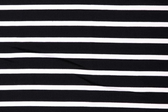 Джерси - понтирома - полоса черная/белая (12мм/5мм) - фото №3