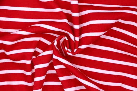 Джерси - понтирома - полоса красная/белая (12мм/5мм) фото