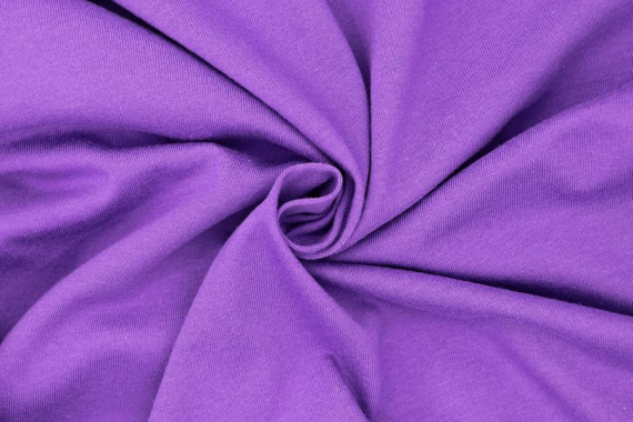 Кулирка однотонная, хлопок - фиолетовый фото
