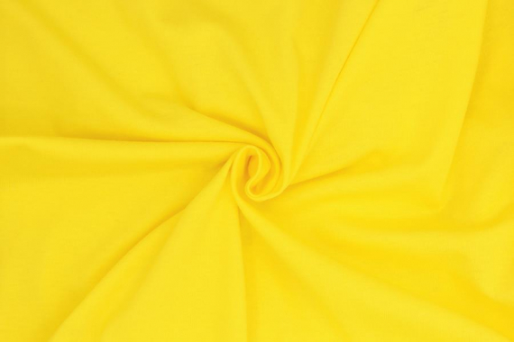 Кулирка однотонная, хлопок - желтый лимон фото