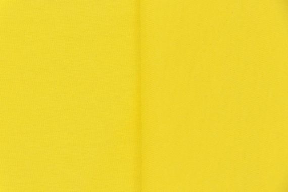 Кулирка однотонная, хлопок - желтый лимон - фото №2