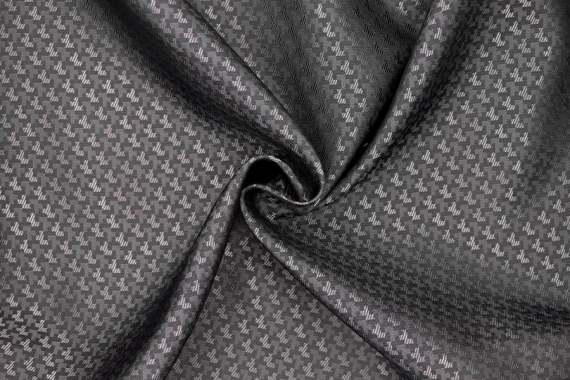 Подкладка, поливискоза - темно-серый, жаккард фото