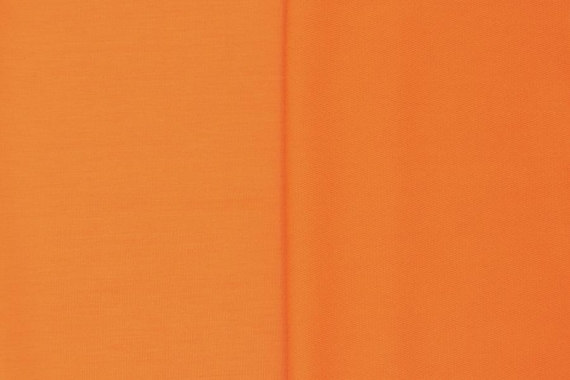 Футер 2х-нитка, петля - оранжевый (полиэстер+вискоза) - фото №2
