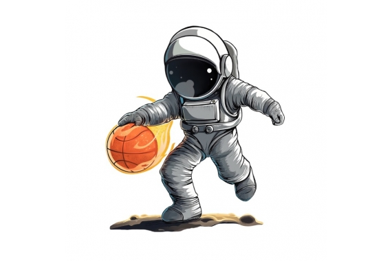 Термотрансфер - космонавт, баскетбол фото