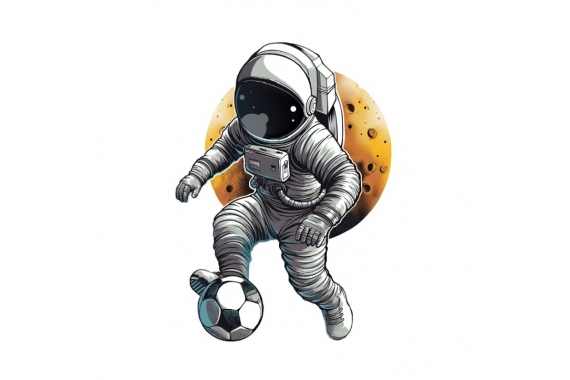Термотрансфер - космонавт, футбол фото