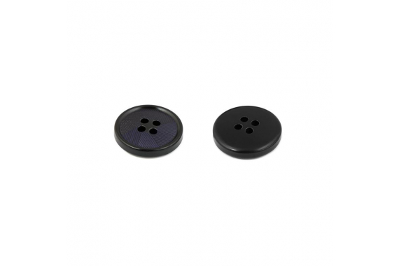 Пуговицы 4 прокола d=18мм - черный, фиолетовый фото